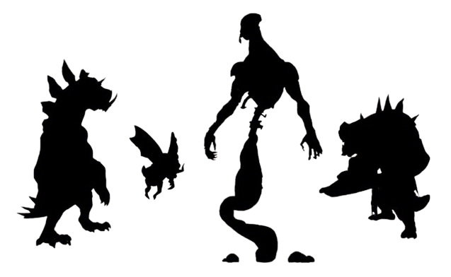 Characters from Demeo